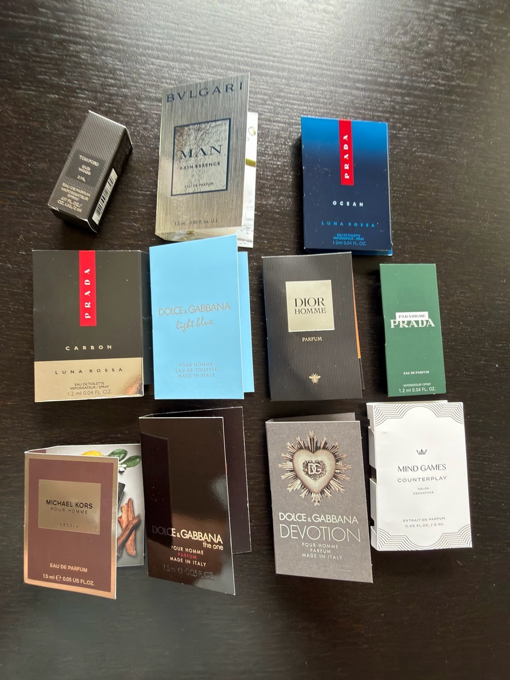 Tom ford dolce perfume prada sauvage kors bvlgari set of 11